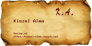 Kiszel Alma névjegykártya